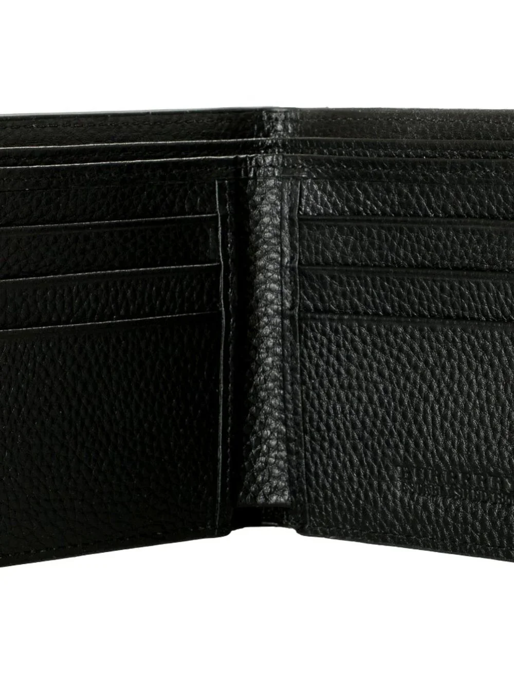 Burberry Men's Logo & Checkered Textured Leather Bifold Wallet